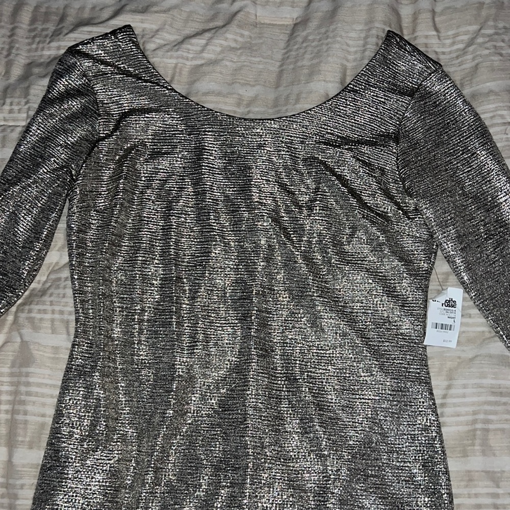 Charlotte Russe Long Sleeve Mini dress semi low back cut